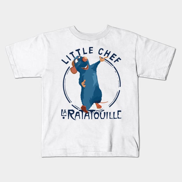 Ratatouille Tribute - Ratatouille Little Chef Kitchen - Epcot Remy Haunted Mansion - Pixar Rat Lion King Wall e - Up - ratatouille - Pirates Of The Caribbean - ratatouille -Tangled Kids T-Shirt by TributeDesigns